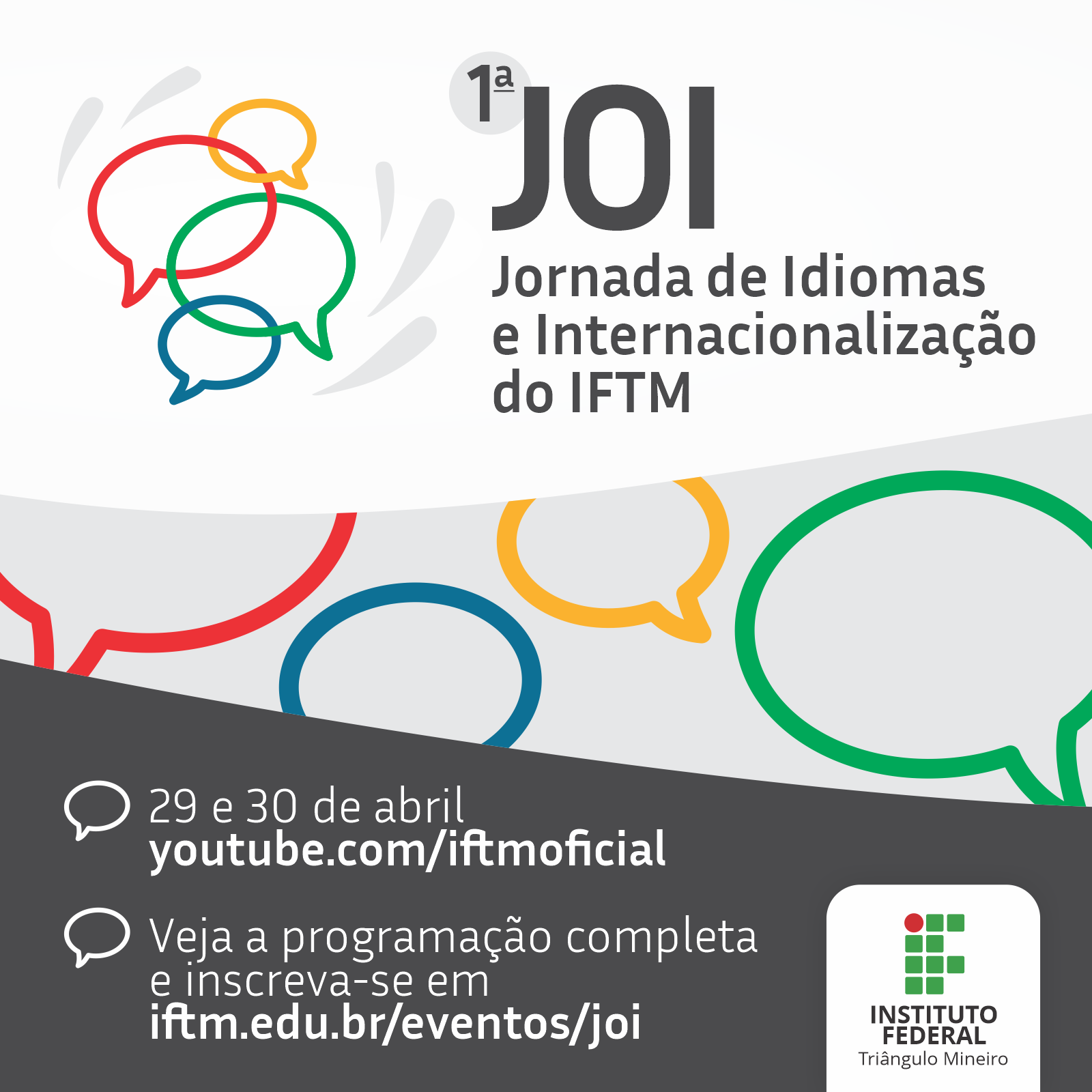 Inscrições estão abertas para cursos gratuitos de idiomas em nível  iniciante no IFTM, Triângulo Mineiro