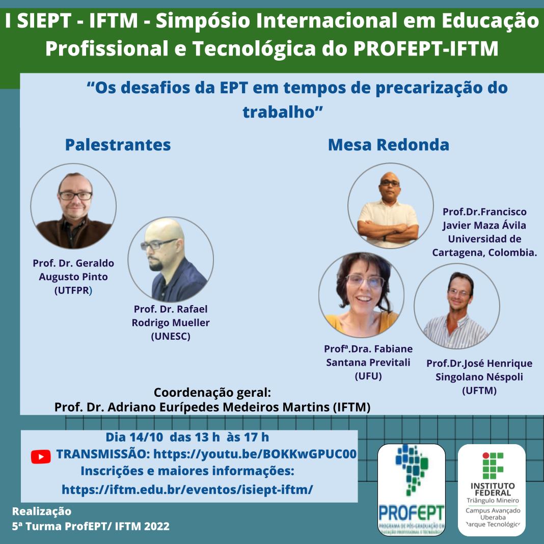 IFTM Mesa Redonda - Educação Profissional e Tecnológica